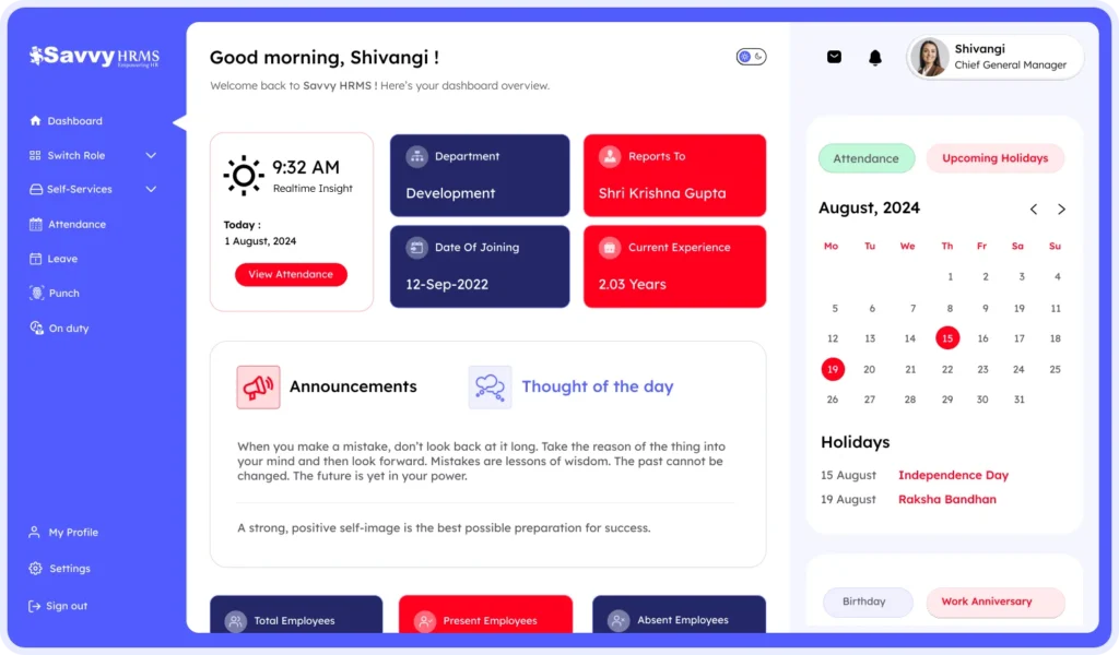 Savvy HRMS Payslip Management Software – mobile & desktop