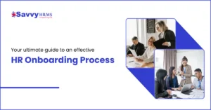 Professional HR onboarding meeting showing HR staff guiding new employees through company orientation and integration process.