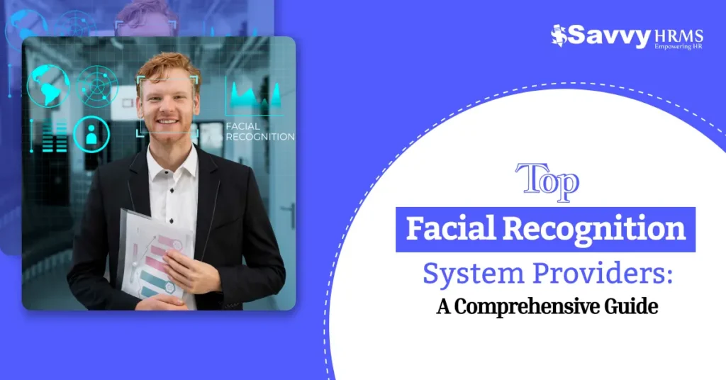 Professional businessman holding tablet displaying facial recognition system technology with holographic security interface and analytics dashboard.