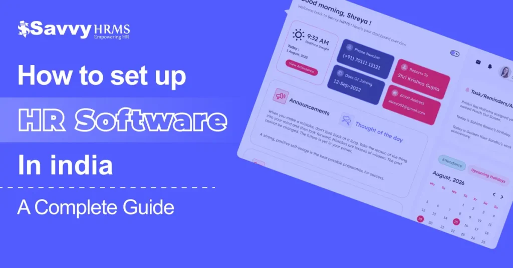 How to Set Up HR Software in India: A Complete Guide