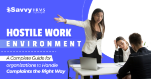 Hostile work environment HRMS complaint management dashboard