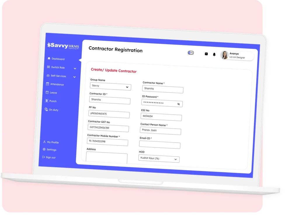 Contractor Registration