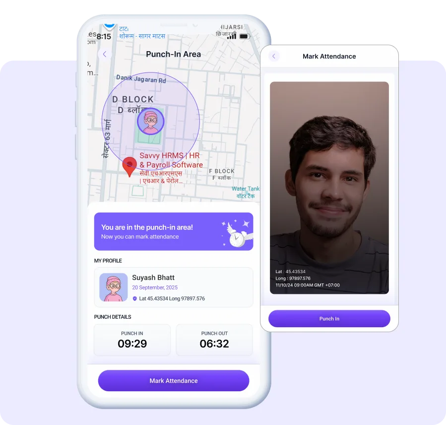 CLMS mobile face recognition attendance