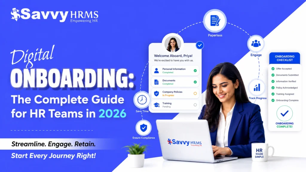 Digital onboarding process guide showing the 5 C's framework for HR teams