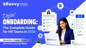 Digital onboarding process guide showing the 5 C's framework for HR teams