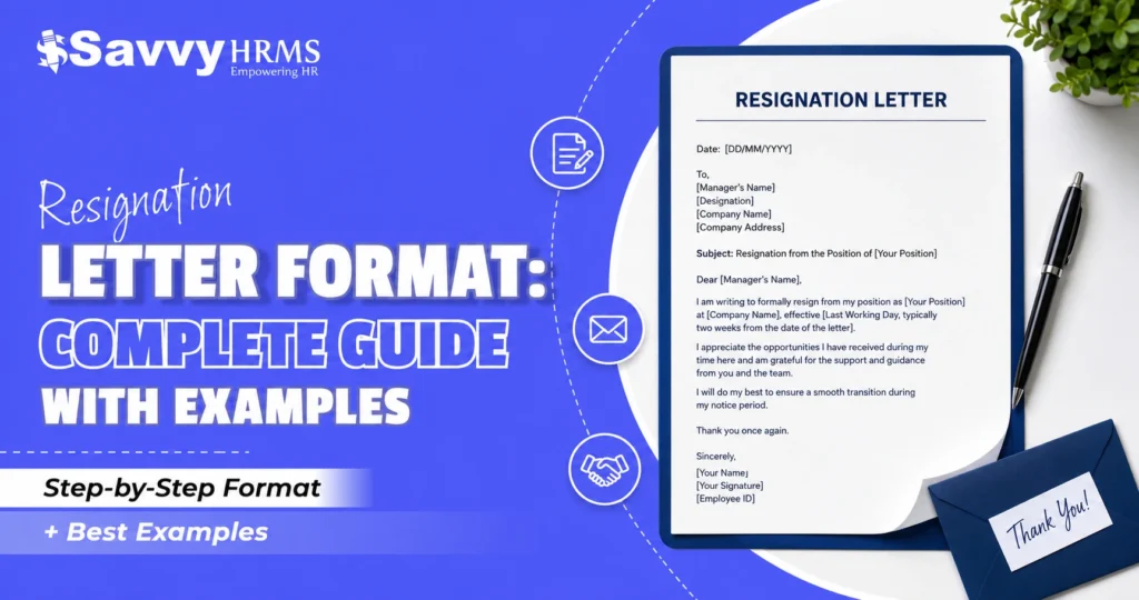 Resignation letter format guide with examples for every exit scenario