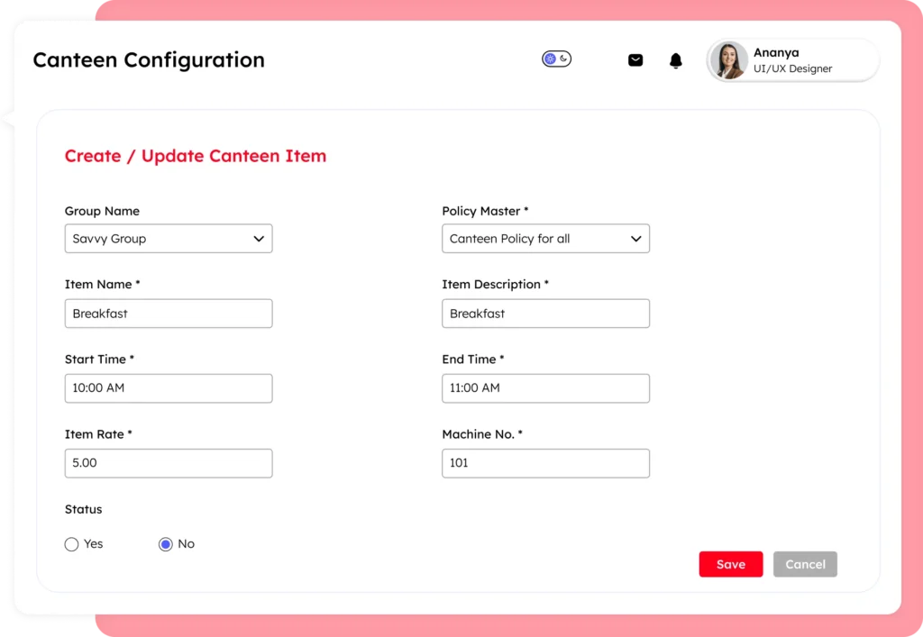 Canteen Management software