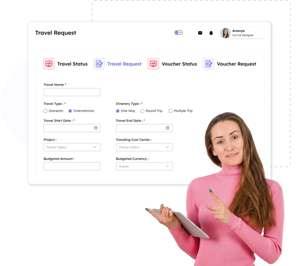 Savvy HRMS travel and expense management software - simplify employee travel requests