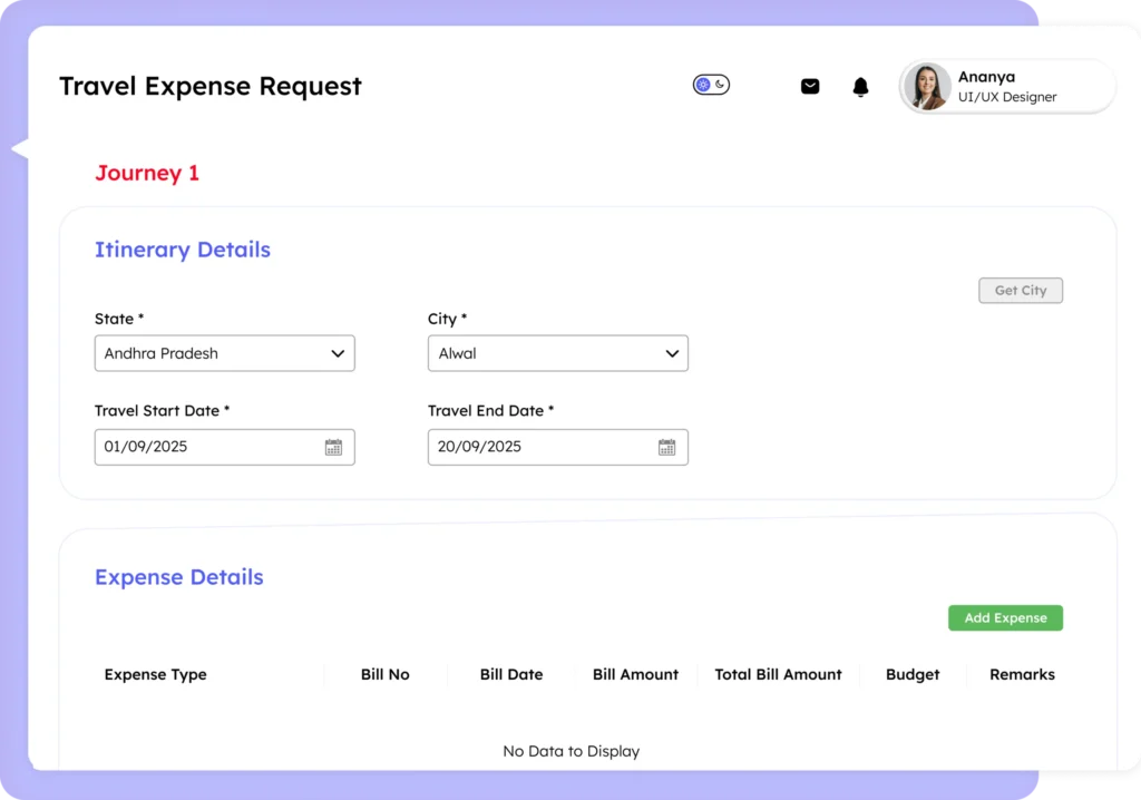 Expense management software for small business by Savvy HRMS