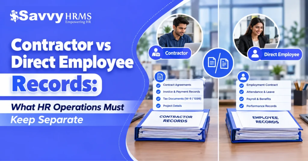 Contractor vs Direct Employee Records