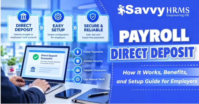 Savvy HRMS Payroll Direct Deposit