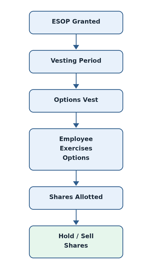 ESOP (Employee Stock Option Plan): Meaning, Benefits, Taxation, Vesting & How It Works 1 image 34